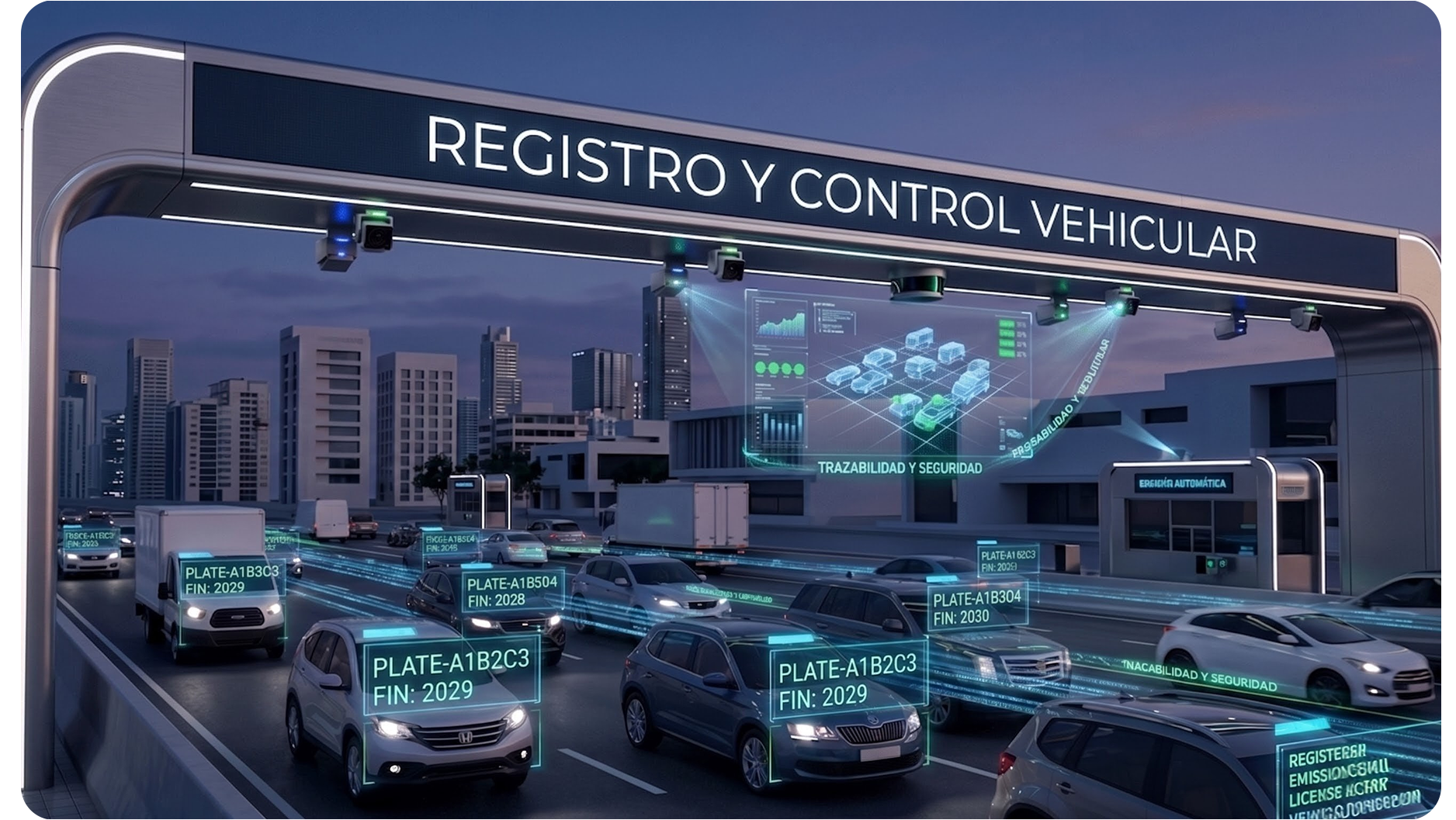 Registro y control vehicular
