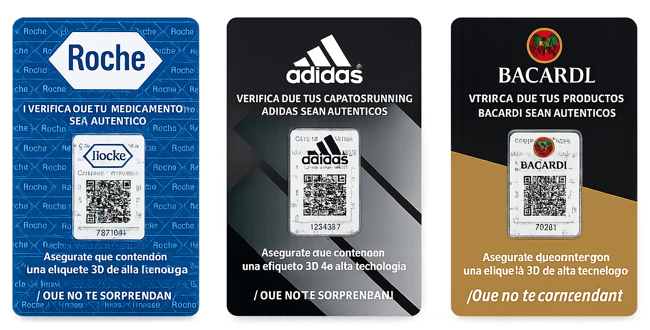 Etiquetas lenticulares de alta tecnología