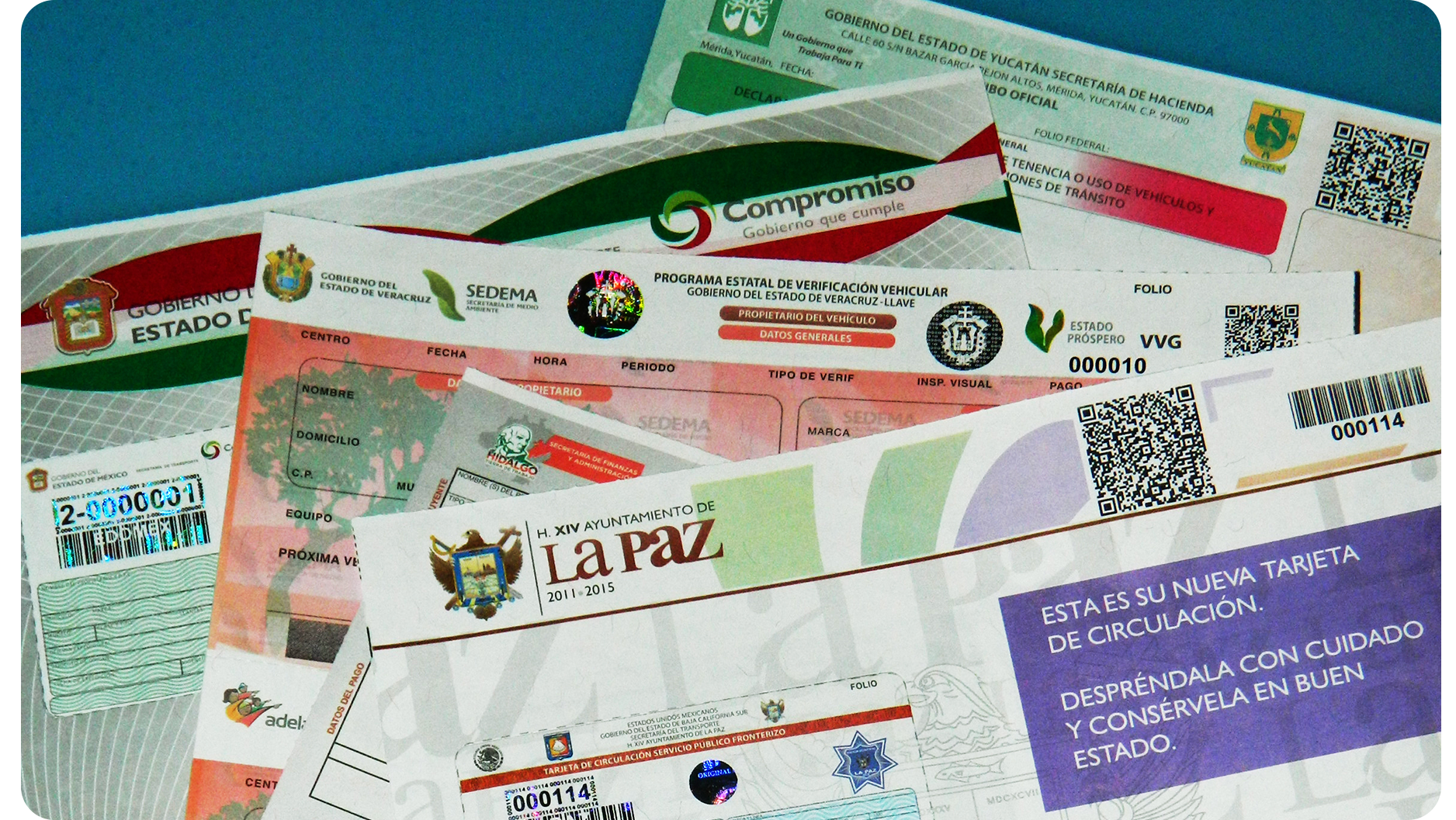 Tarjetas de circulación y tenencias